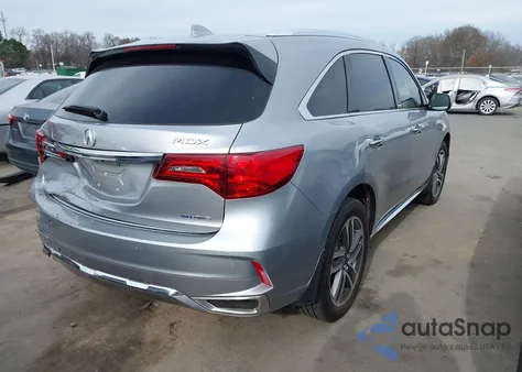 2017 Acura Mdx Sport Hybrid Advance Package z USA, uszkodzony, nr VIN 5FRYD7H79HB001130